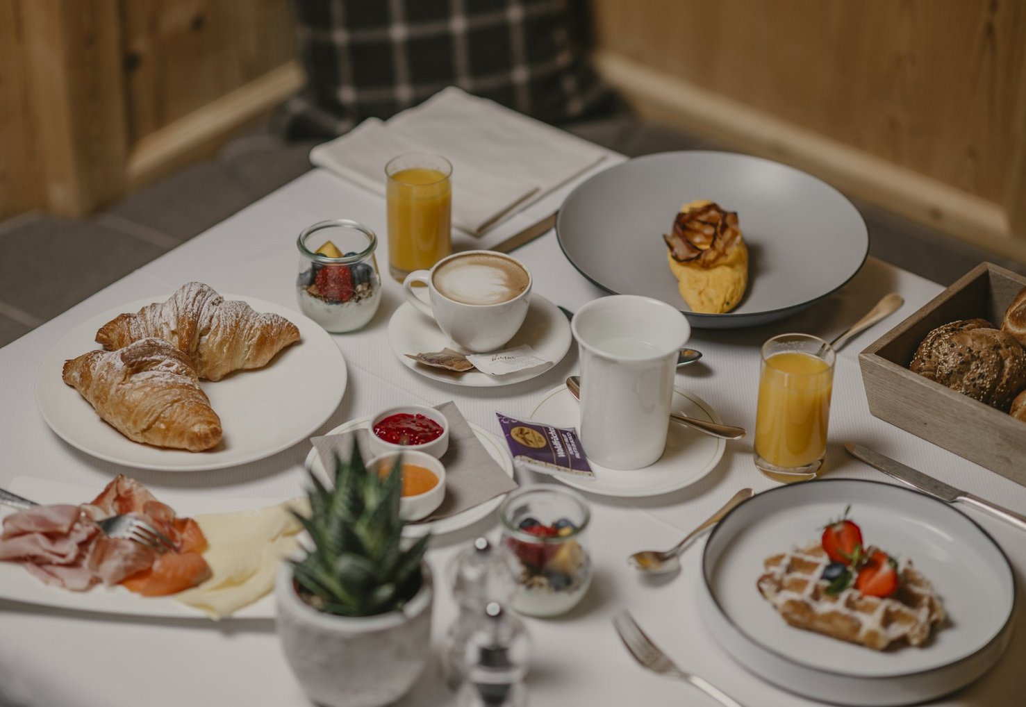 Reichhaltiges Frühstücksbuffet